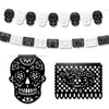 HOWAF 2 Pcs Plastic Papel Picado Day of The Dead