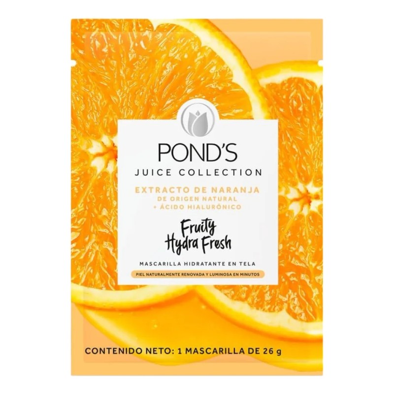 Set Mascarilla Ponds Fruity Hydra Fresh Naranja Facial Normal