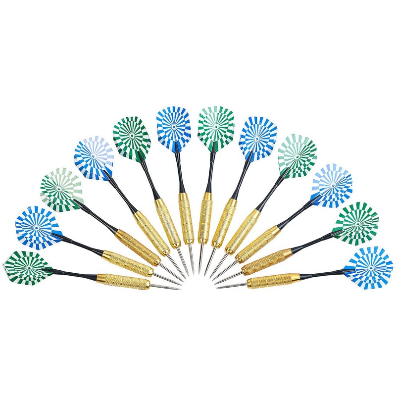 Playtastic Darts Set: 48 Brass Darts with Steel Tip, 200