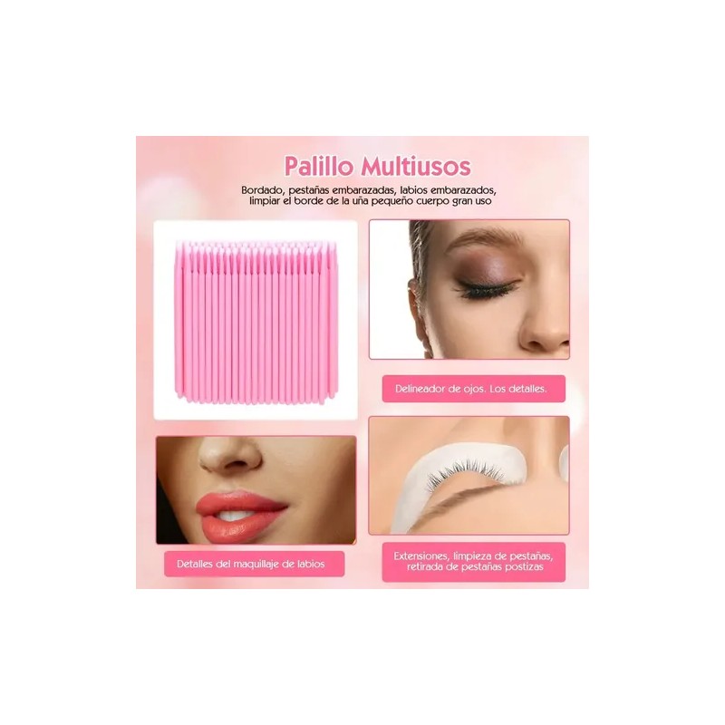 200 Microbrush100 Parches Hidrogel100 Cepillos100 Anillo