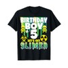 Slime Shirt Birthday Boy TShirt Age 5 Slime Party Supplies