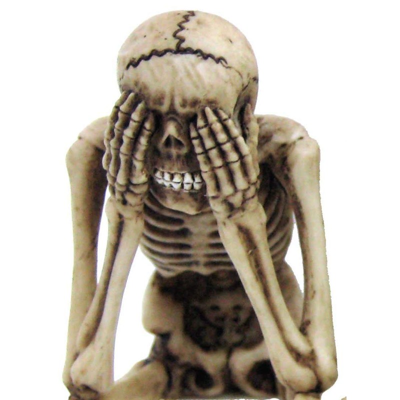 Skeleton Edge Stool Set of 3 Fantasy Decoration