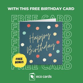 Valentines Card with Rainbow Hearts design for husband, wife, boyfriend or girlfriend - Valentine's Day cards in plastic free packaging