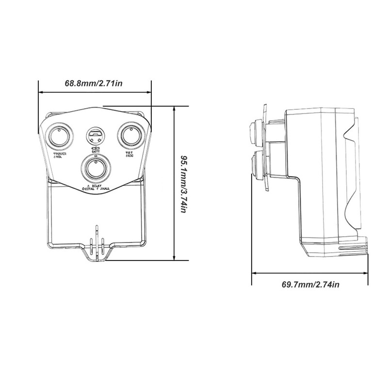 Acoustic Guitar Shock Pickup Digital Tuner Pickup with Bluetooth Reverb
