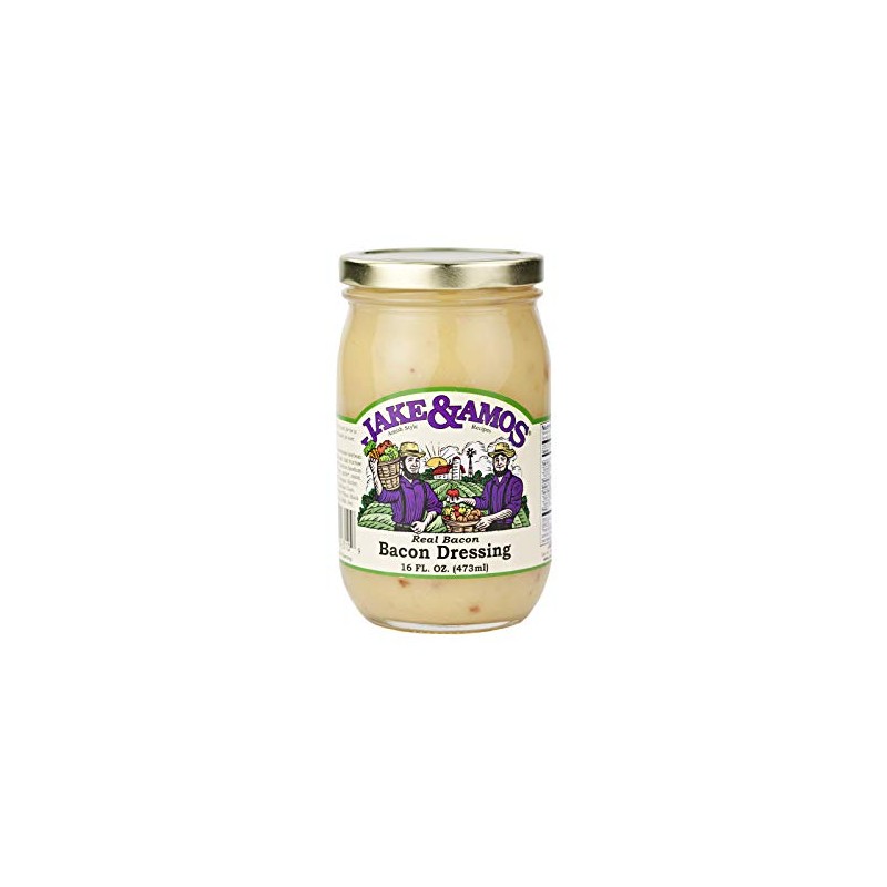Jake & Amos Real Bacon Salad Dressing, 16 Oz. Jar