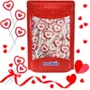 Valentine's Tattoo Heart Lollipops Candy, Red Heart Shaped Hard Candy