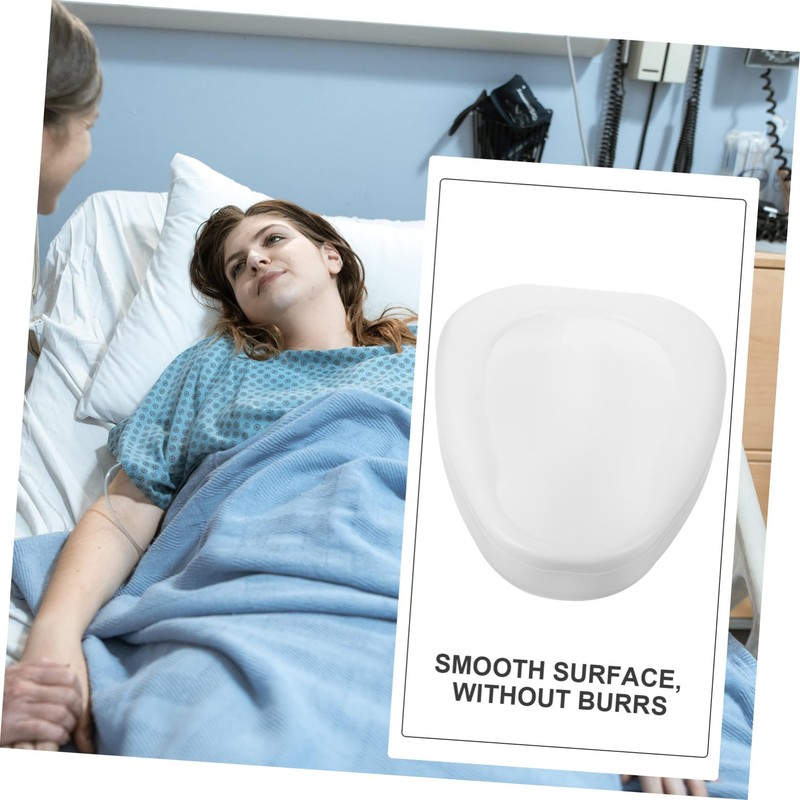 TOVINANNA Heavy Duty Bedpan for Elderly Spill Plastic Bedpan for