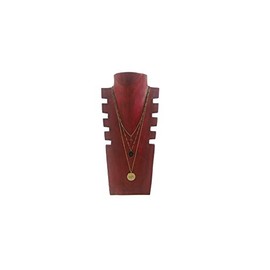 Coco Papaya Red Wooden Necklace Stand 30cm