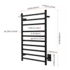 NORTTA Wall Mounted Towel Warmer 10 Bars with Plug-in and