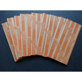 Unbranded 10 Quarters Coin Striped Wrappers
