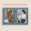 Golden State Art, 5x7 Double Picture Frame Vertical Hinged Photo