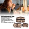 3pcs Makeup Cosmetic Storage Bag PU Leather Waterproof Zipper Closure