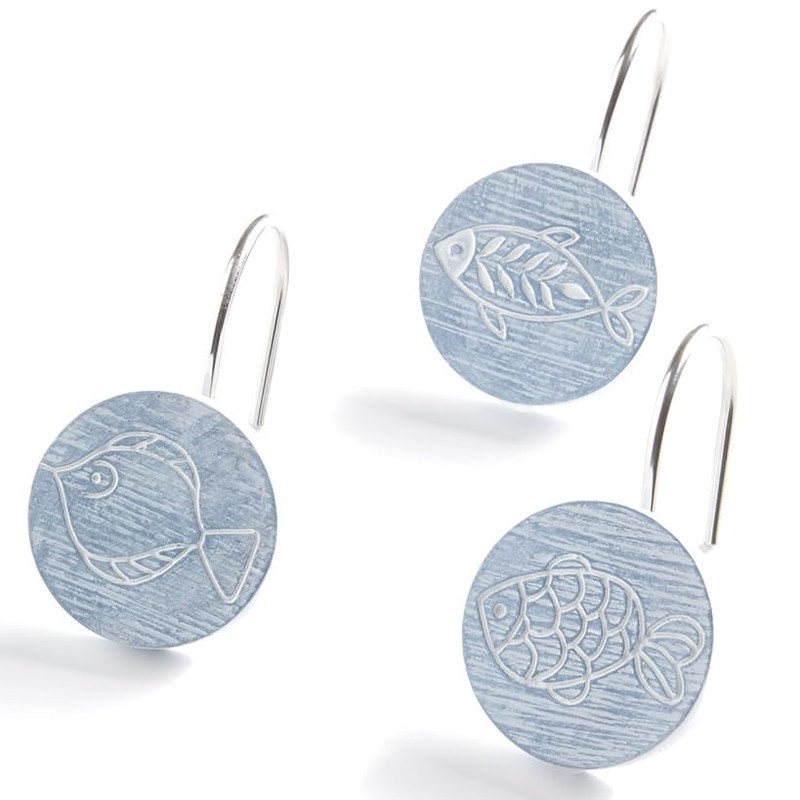 The Lakeside Collection Bluefin Bay - Juego de 12 ganchos