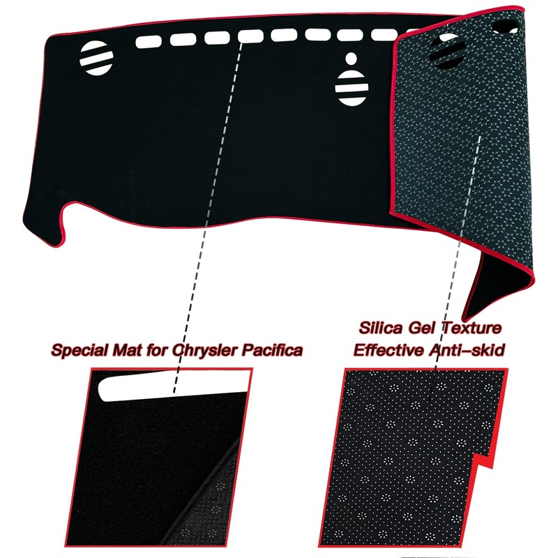 Dash Mat Cover Custom Interior Center Console Compatible with Chrysler