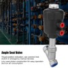 Angle Seat Valve Air Actuated Thread Connection Stainless Steel Thickened