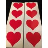 Mrs. Grossman’s LARGE RED HEART Stickers. 8 Squares. Retired. 1.5”x1.5”.
