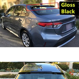 NEESPOC Rear Window Roof Spoiler Visor Wing Compatible with Toyota Corolla Sedan L/LE/SE/XLE/XSE 2020 2021 2022 2023 2024 2025 Top Wing Lip Accessories (Glossy Black)