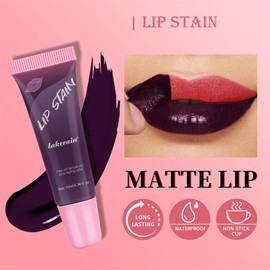 Gireatick 3 Colors Peel Off Lip Stain Lip Gloss, Long Lasting Tattoo Magic Color Lip Stain Peel Off Masque, Waterproof, Transfer Proof and Matte Finish Peel Off Lip Stain