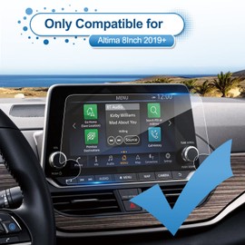 Coleya 2019-2025 Altima Screen Protector for Nissan Altima 8-inch Touch Screen, for 2023-2025 Altima (SV/SR), for 2022 2021 (SV/SR/SL/Platinum), for 2020 2019 (S/SV/SR/SL/Platinum), Tempered Glass 8"