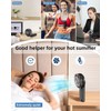 TUNISE TUNISE Portable Handheld Fan, Portable Fan Rechargeable, 4000mAh, 180 Adjustable, 6 Speed Wind, Display Electricity in Real Time, USB Rechargeable Foldable Fan, Quiet Personal Fan as Power Bank