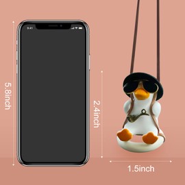 Swinging Duck Car Truck Decoration - Rearview Mirror Pendant (Style C)