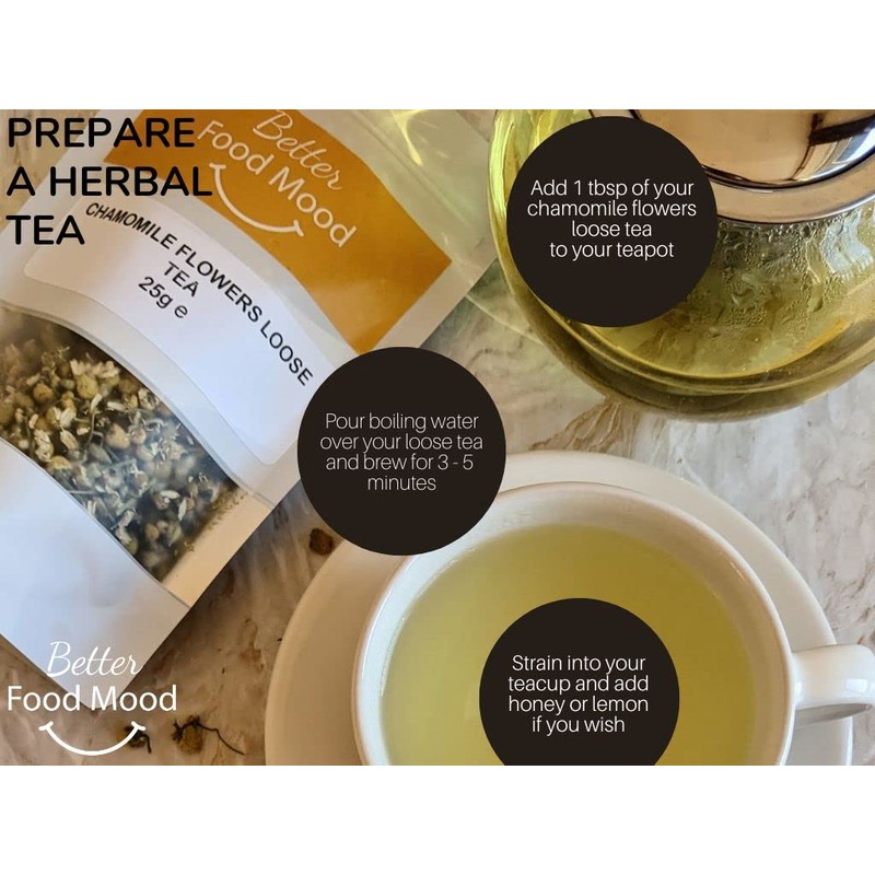 Better Food Mood Chamomile Flowers Loose Tea 50g | No