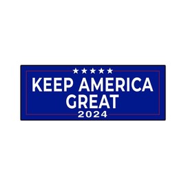 Keep America Great 2024 Bumper Sticker Decal (3.37" x 9") | Peel & Stick | Political, Stickers, Politics, Republican, Trump, MAGA, American
