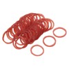 sourcing map 100 Pack Rubber Band Stretchable Rubber Elastic Band