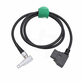 HangTon D-Tap to 0B 2 Pin Male Right Angle Power Cable for Teradek Bolt Bond, Transvideo SmallHD 703 Monitor, Zacuto Viewfinder, Z CAM E2 F6 S6 Camera EVF 45 cm