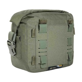 Tasmanian Tiger TT Tac Pouch 1 WP Padded Waterproof Backpack Accessory Bag with Molle System for Camera Equipment, Lenses, Electronics; Olive
