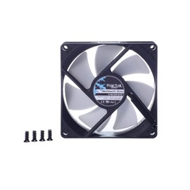 Fractal Design Silent Series R3 White - Silent computer fan - Optimized for quiet operation - 92 mm - Rotational speed 1500 RPM - Black ribbon cable - Rifle bearings - 12v - Black/White (Single)