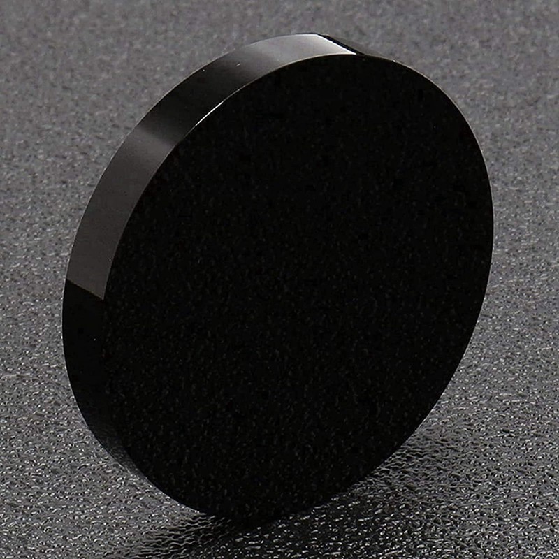 JIEXUAN Black Obsidian Scrying Mirror, Black Obsidian Circle Disc Feng