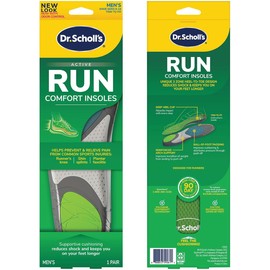 Dr. Scholl's RUNNING Plantillas para hombre (Hombres, 10.5 – 14) // Absorbe los golpes y evita lesiones comunes de correr