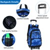 LASUK Rolling Backpack for Elementary School Students Teens Travel Bag