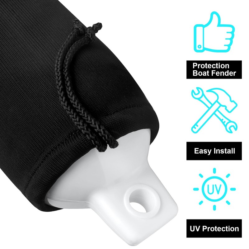 Boat Fender Covers 8"x22" Fender Covers Marine Boat Bumper Sleeves