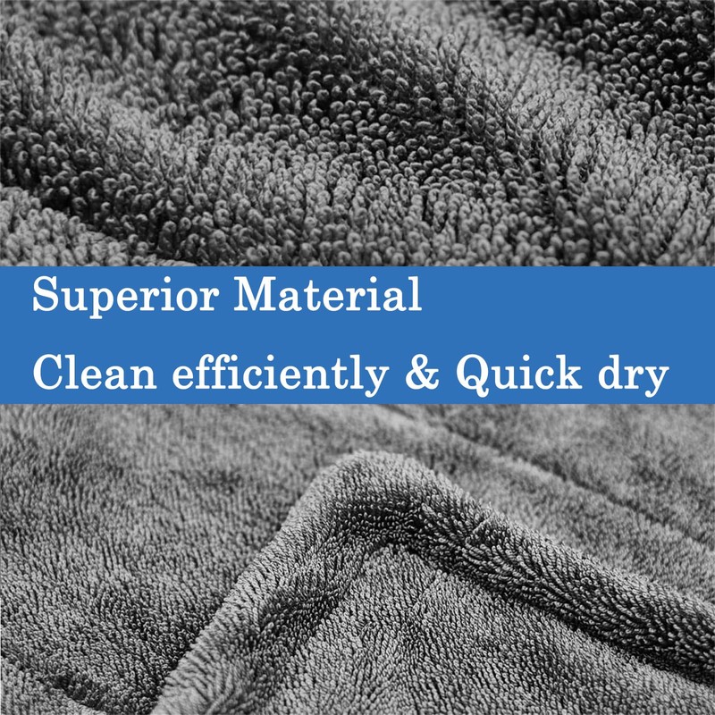 2Pcs Bathroom Drying Cloth, Thicken Cloth, Shiny Cleaning Cloths, Super