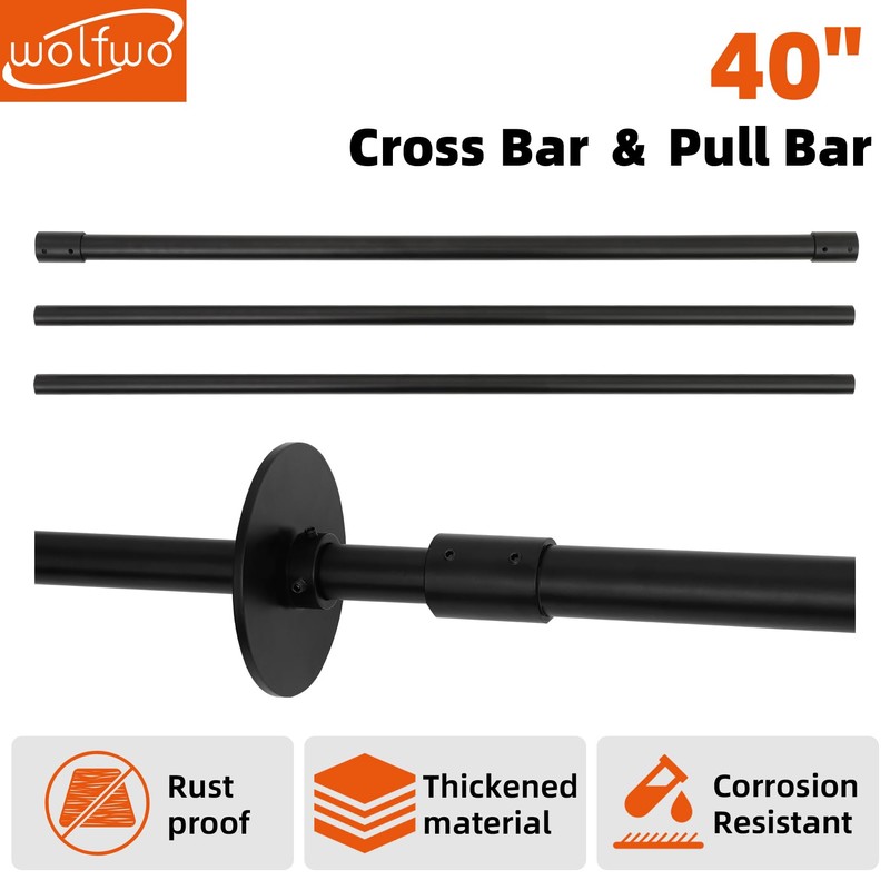 Zhangmengge Wolfwo Dump Trailer Tarp Retention Bar, 100” Extension Tarp