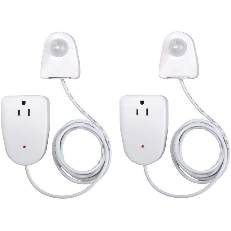 Westek Plug In Motion Sensor Outlet Light Control, 2 Pack