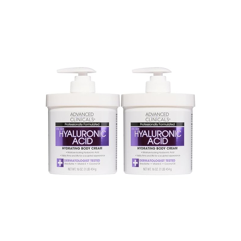 ADVANCED CLINICALS 2 PACK SET - CREMA CORPORAL ACIDO HIALURONICO