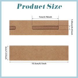 50 Pieces Ballpoint Pen Box Bag Protector for Pens Ballpoint Pen Packaging Ballpoint Box Sleeve Accessories Sleeves Office Pen for Single Holder Ballpoint Pen Available Empty Keepsake Case