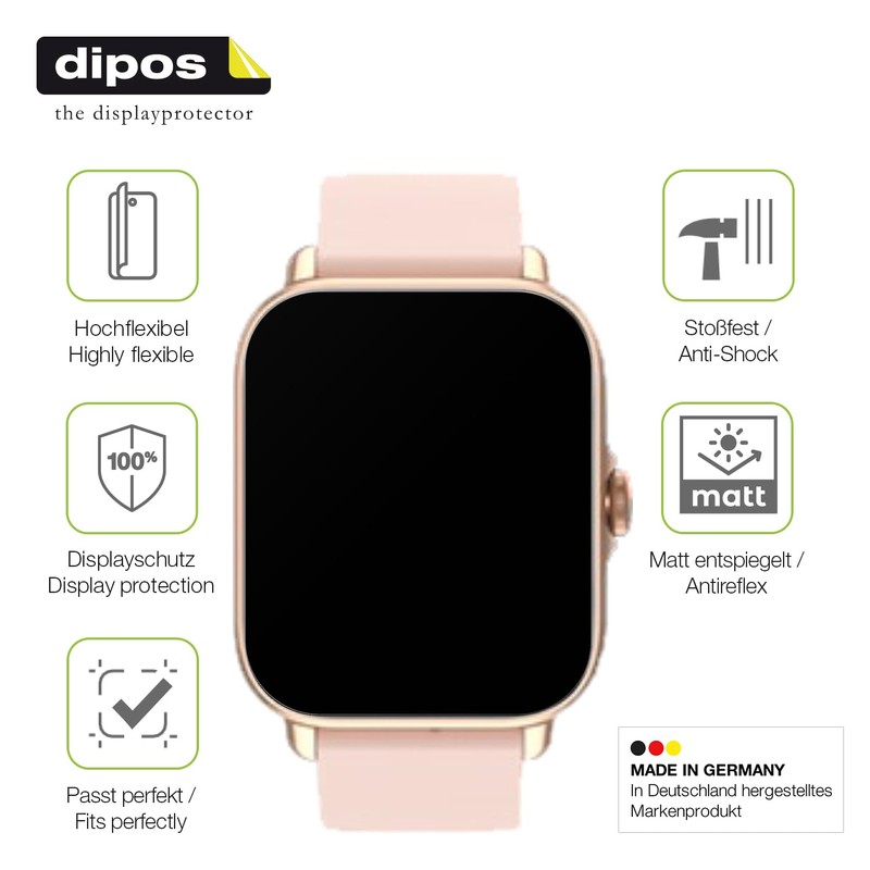 dipos FLEX 2x Matte Screen Protectors Suitable for Naixues G59