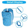 TINVHY 3/8IN x 100FT Blue Red Braided Polyester Arborist Rigging
