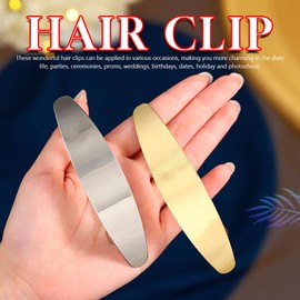 Jovono Vintage Hair Clips Gold/Silver Crystal Hair Clips Wedding Accessories for Women (2pcs) (A)