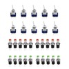 QWORK® Mini Switch Set of 30, 10 x Mini Toggle