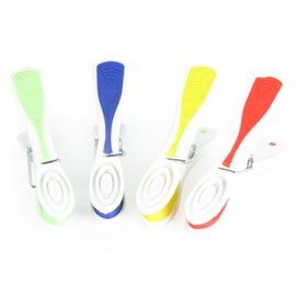 HANGERWORLD Pack of 60 Strong 8cm Plastic Clothes Washing Line Pegs Rubber Soft Grip Laundry Garment (60)