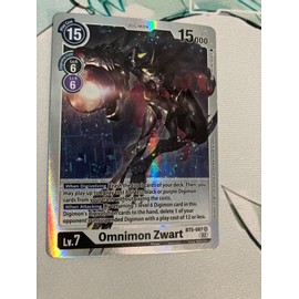 Omnimon Zwart BT5-087 SR Foil Digimon CCG | Resurgence Booster NM