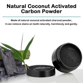 Pack of 2 Teeth Whitening Powder, Activated Carbon Powder, Natural Charcoal Teeth Whitening Powder, Teeth Cleaning for White Teeth, Removal of Gums, Refreshing Breath