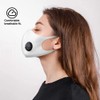 NUÜR 2 Pcs Reusable Face Mask, with Air Valve and