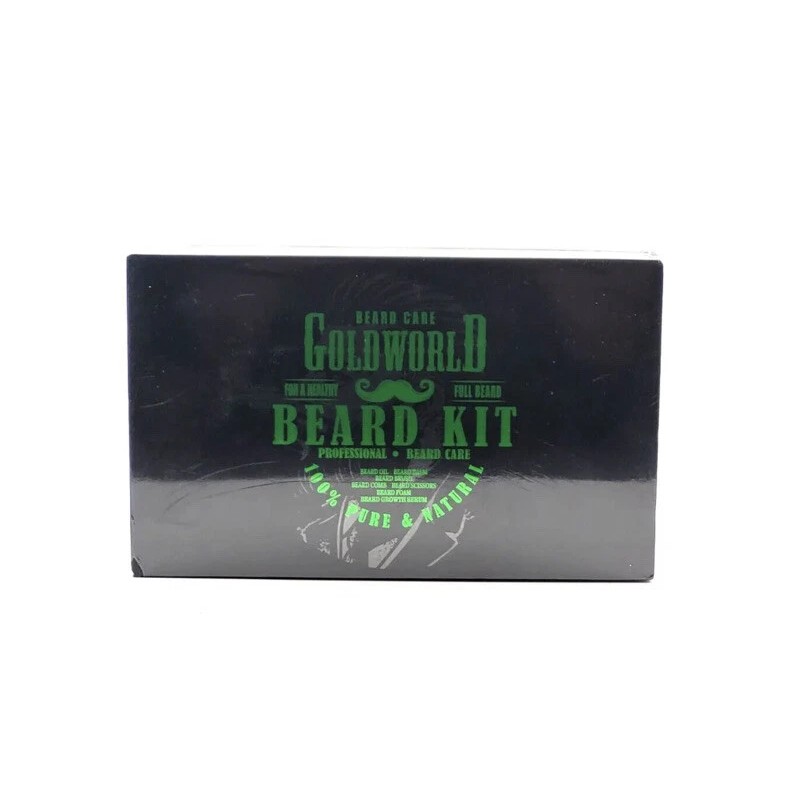 Goldworld Beard Healthy Hair Growth Care Grooming Kit Gift Set