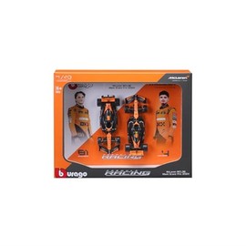 Bburago F1 Formula MCLAREN MCL38 (2024) - NORRIS AND PIASTRI 2 Pack -1:43 Scale - Incredibly Detailed Die-Cast Replica Collectible Race Car Models